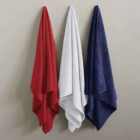 Turkish Cotton 6 Piece Ensemble Towel Set - Navy